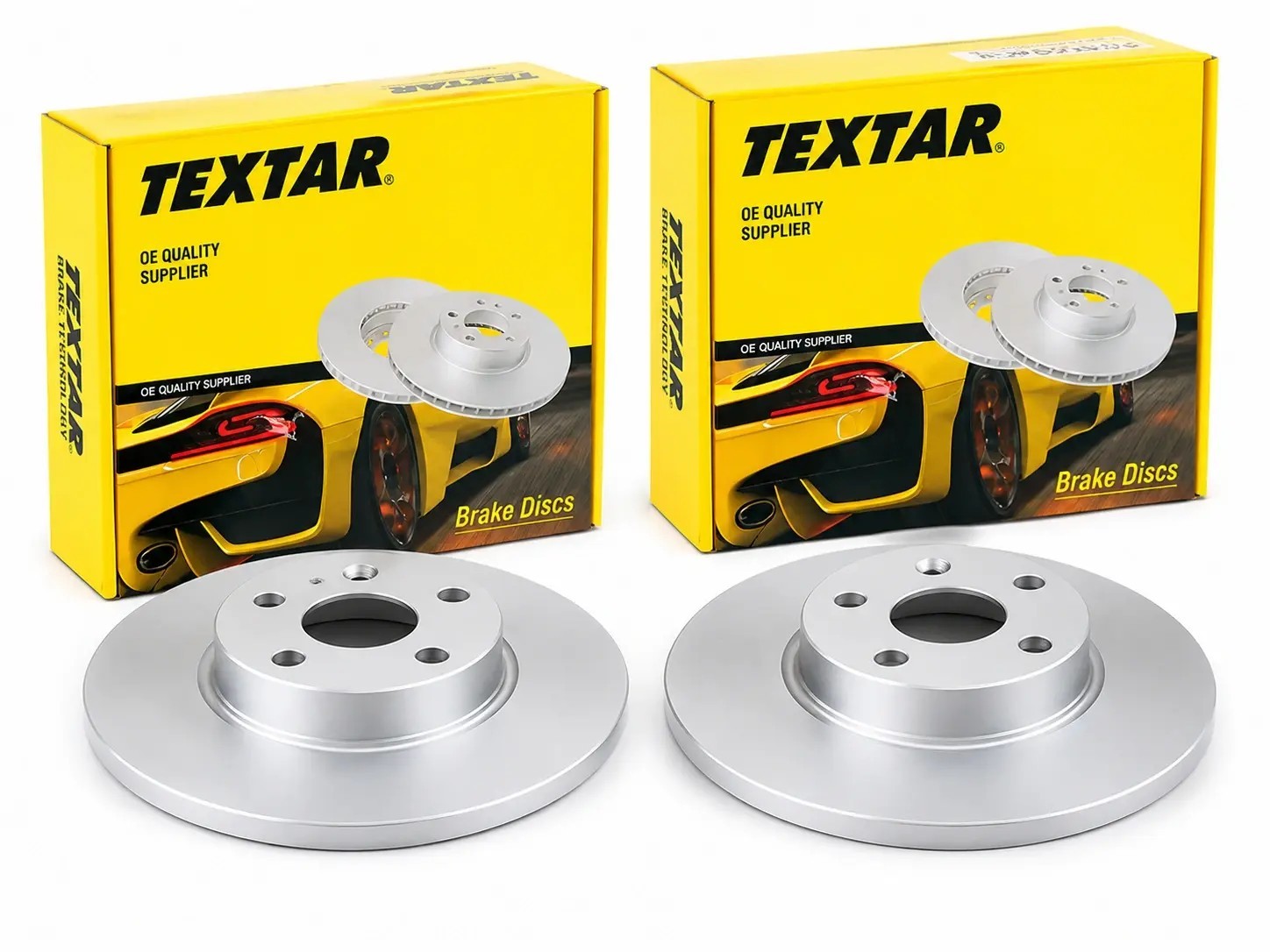 2x Brake disc solid 92046903 TEXTAR for ALFA ROMEO LANCIA - Image 2