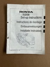 NOS GENUINE HONDA WORKSHOP SET UP ASSEMBLY MANUAL LAWN MOWER SG2038 1995