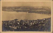 RPPC Aerial View Bregenz Vorarlberg Austria vintage postcard d962