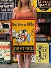Antique Vintage Old Style Sign Perfect Circle Piston Rings 16x24 Made in USA