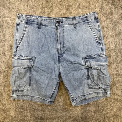 Levi s Jorts Men s W38 Carrier Cargo Lightweight Shorts Medium Wash Denim
