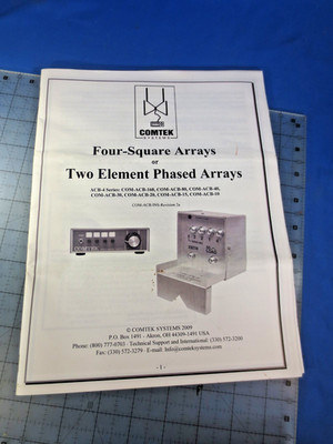 Manual Only for Comtek ACB-4 Series Four-Square or Two Element Phased Arrays