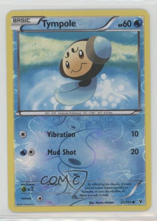 Tympole Reverse Foil Pokemon Black & White Noble Victories #22
