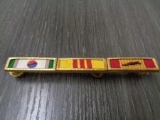 US ARMY 3 UNIT DEVICE Ribbon Bar -KOREA / VIETNAM Service -made in USA- used