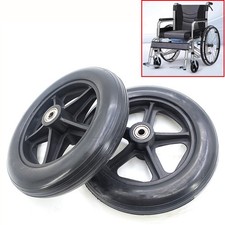 2Pcs of 8 Inch Wheelchair Wheels Front Wheels Rollator Universal Wheels Walker