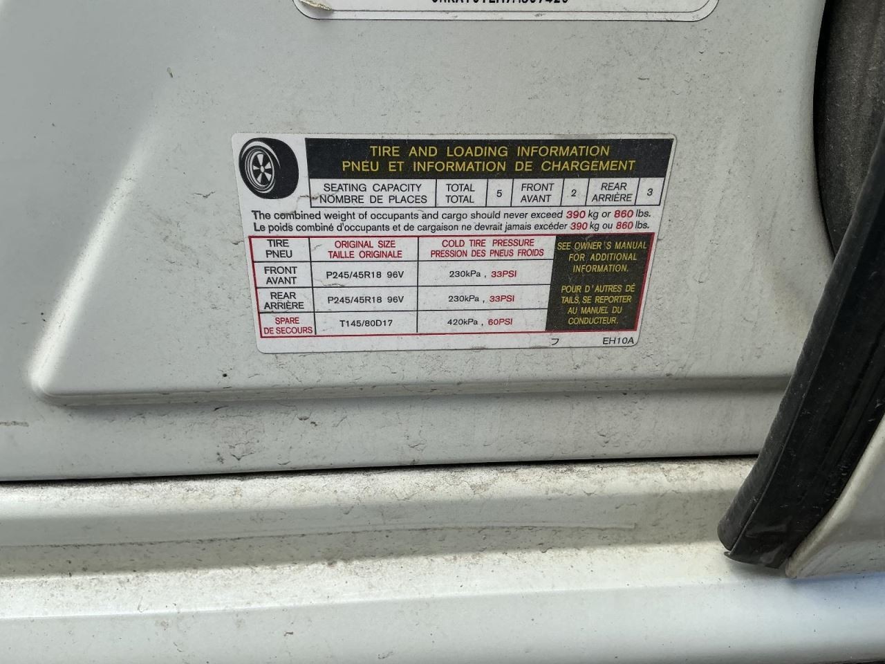 Anti-Lock Brake Part Assembly RWD 18" Wheel Fits 06-07 INFINITI M35 835530