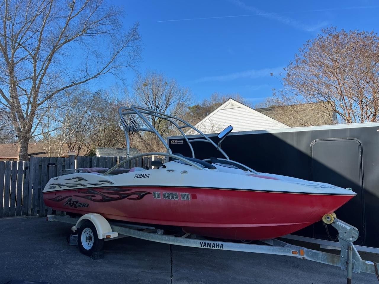 2004 Yamaha AR 210 21' Boat w/ Free Trailer - $1 NO RESERVE
