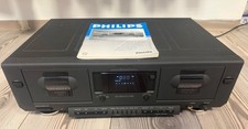 PHILIPS FC 910 *** Doppel Kassetten Tape Deck  & Cassetten Recorder + Anleitung