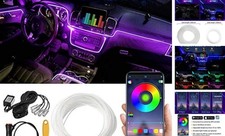 Car LED Interior Strip Light, 16 Million Colors 5 in 1 with 236 inches Fiber