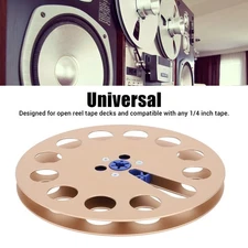 7 Inch Empty Tape Reel Aluminum Alloy Universal Open Reel Tape Empty Reel