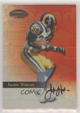 1999 Playoff Contenders SSD Speed Red 89/100 Justin Watson #120 Auto 9b4