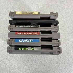 Lotto giochi Nintendo NES Entertainment System Dr. Mario Hockey Sprint Tag Team vintage