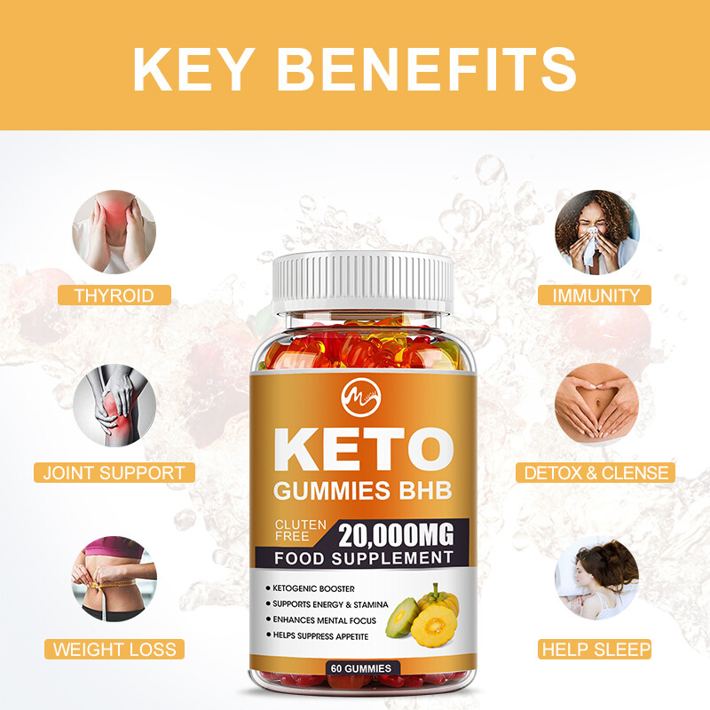 Keto BHB Gummies Ketone Advanced ACV Weight Loss Fat Burner Dietary