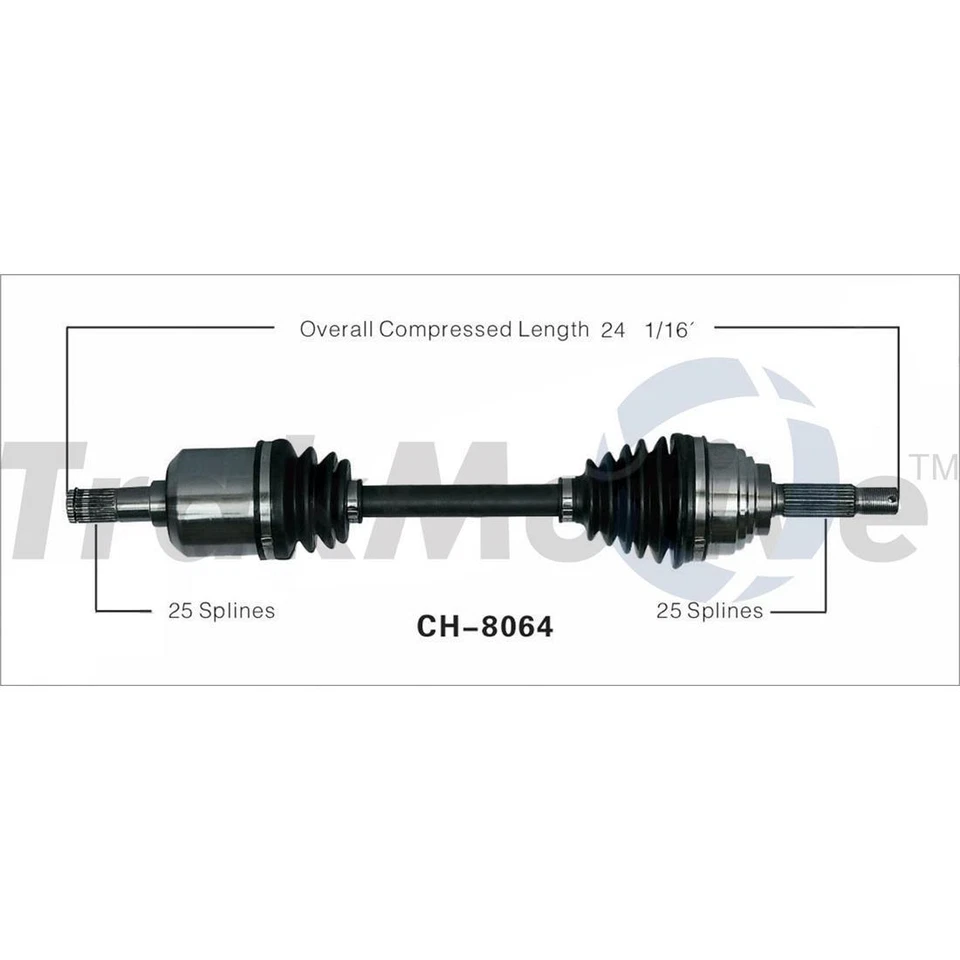 2x Eje delantero izquierdo delantero derecho TrakMotive CV para Mitsubishi Expo 1992~1995 Foto 3 de 4