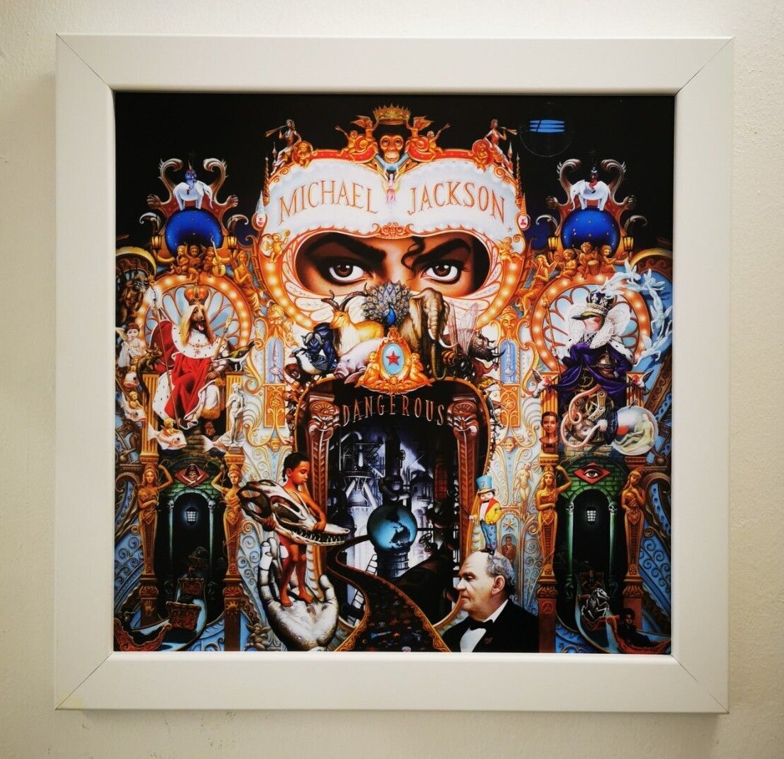 Michael Jackson額縁 MICHAEL JACKSON- DANGEROUS Album Cover - 12