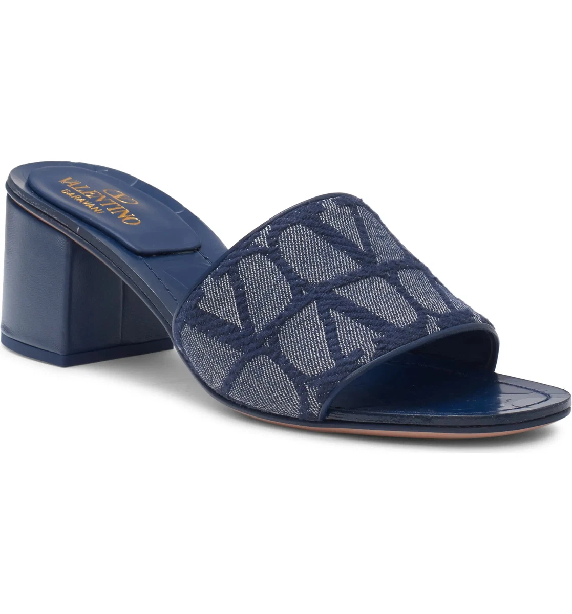 Valentino Garavani VLogo Toile Iconographe slides - Black
