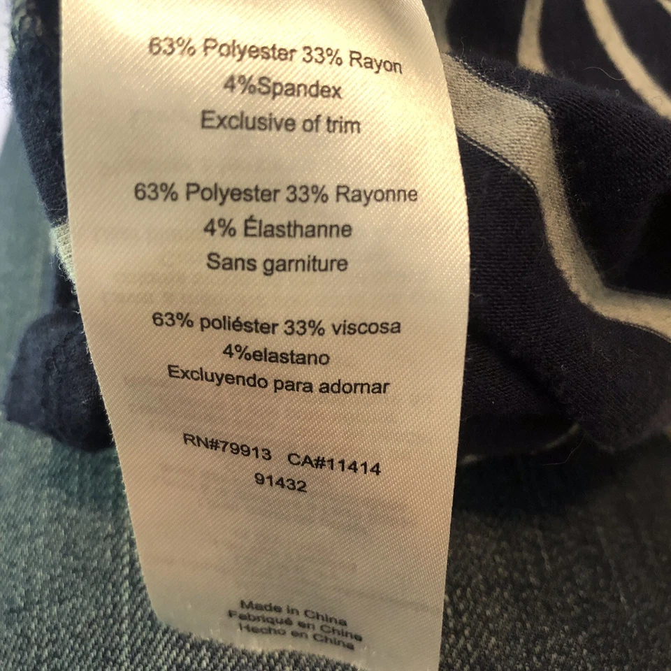 Motherhood Maternity Jersey Dress Medium M Striped summer - Image 4 of 4