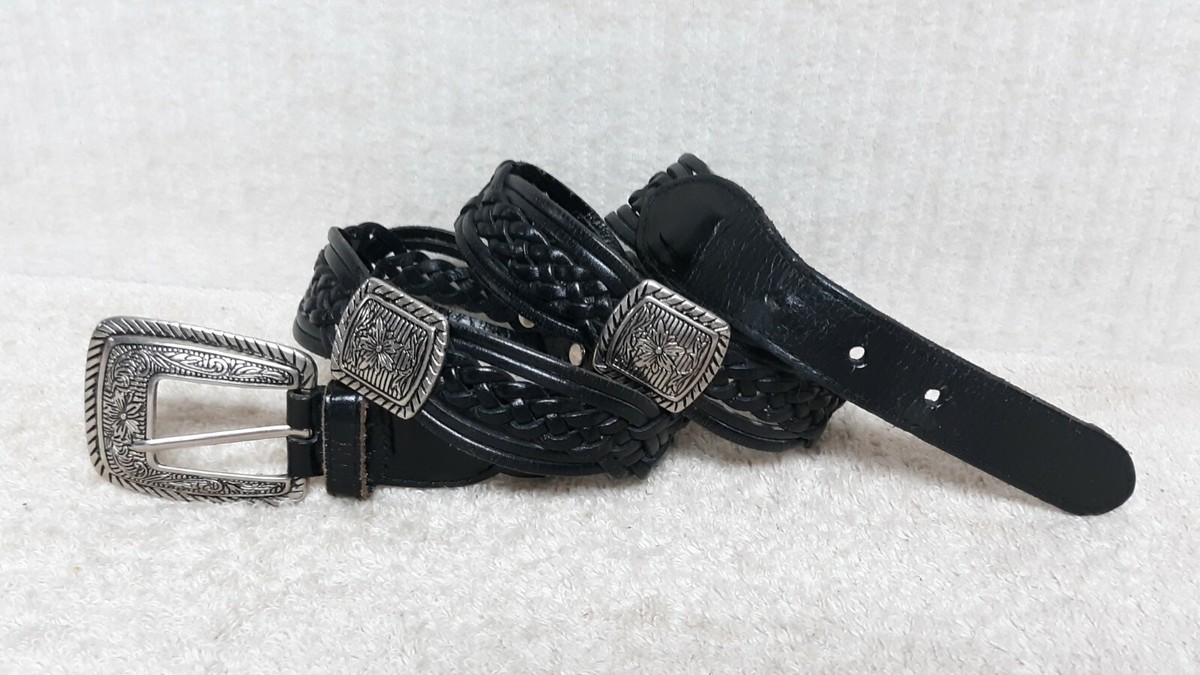 Stylish Black Braided Women\'s Belt Charlie Braid Belt - Black | Levi main image 3