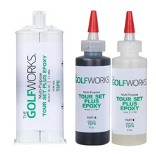 Multi Purpose Golf Club Epoxy Kit – Tour Set Plus (4oz Bottles & 50ml Cartridge)
