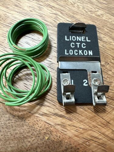 MPC ERA LIONEL CTC LOCKON FOR O / 027 TUBULAR TRACK + 2 COILS OF GREEN WIRE - Picture 1 of 6