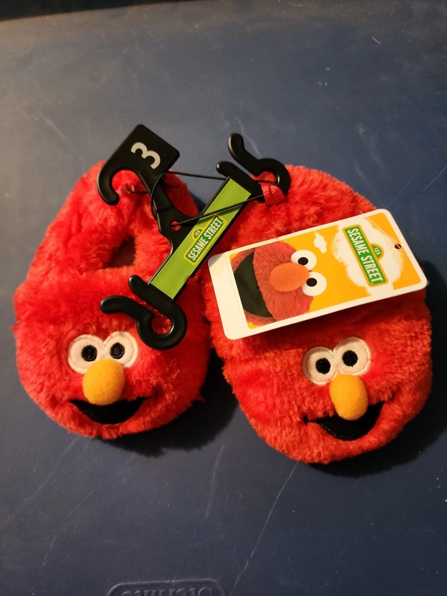 Elmo Sesame Street Slippers Infant Size 3