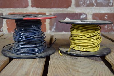 Lot of Two 100 Feet 14 AWG Stranded Copper Wire Spools 