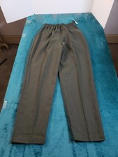 VINTAGE Briggs Pants Sz 8 Womens Green Ladies Career Stretch Elastic Waist NWT