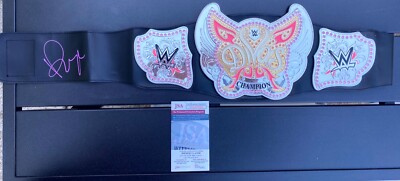 Paige Saraya Bevis WWE NXT Women's Championship Replica Belt Signed JSA