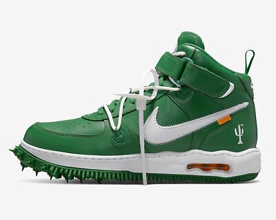 Size 11.5 - Nike Air Force 1 Mid SP Leather x Off-White Pine Green