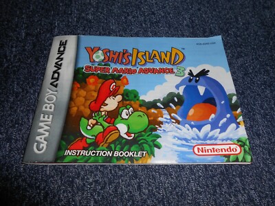 Game Boy Advance - GBA - YOSHI'S ISLAND - INSTRUCTIONS ONLY - RARE