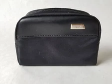 Tumi Delta Kiehls Amenity Kit Nylon Pouch Travel Toiletry Bag Case Black NEW