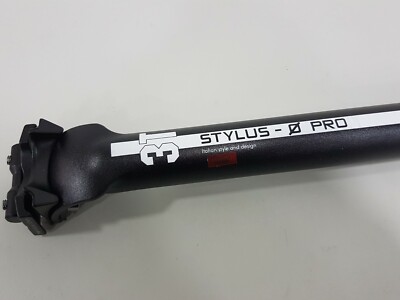 3T Stylus-0 Pro Aluminum Seatpost White Black ∅31.6/ 350mm