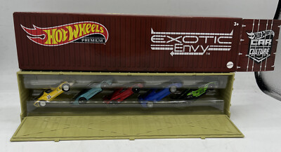 Mattel - Hot Wheels Premium Exotic Envy 5 Car Shipping Container
