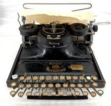 Antique Hammond Folding Multiplex Typewriter 1921 Model 26 # F239661