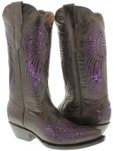 sequin western boots
