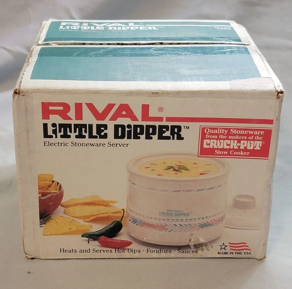 Rival USA 1988 Little Dipper Mini Electric Crock Pot Southwest 3204 Slow Cooker