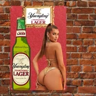 Vtg Style Yuengling Larger Beer Metal Sign Man cave Bar Pub Poster Metal Art