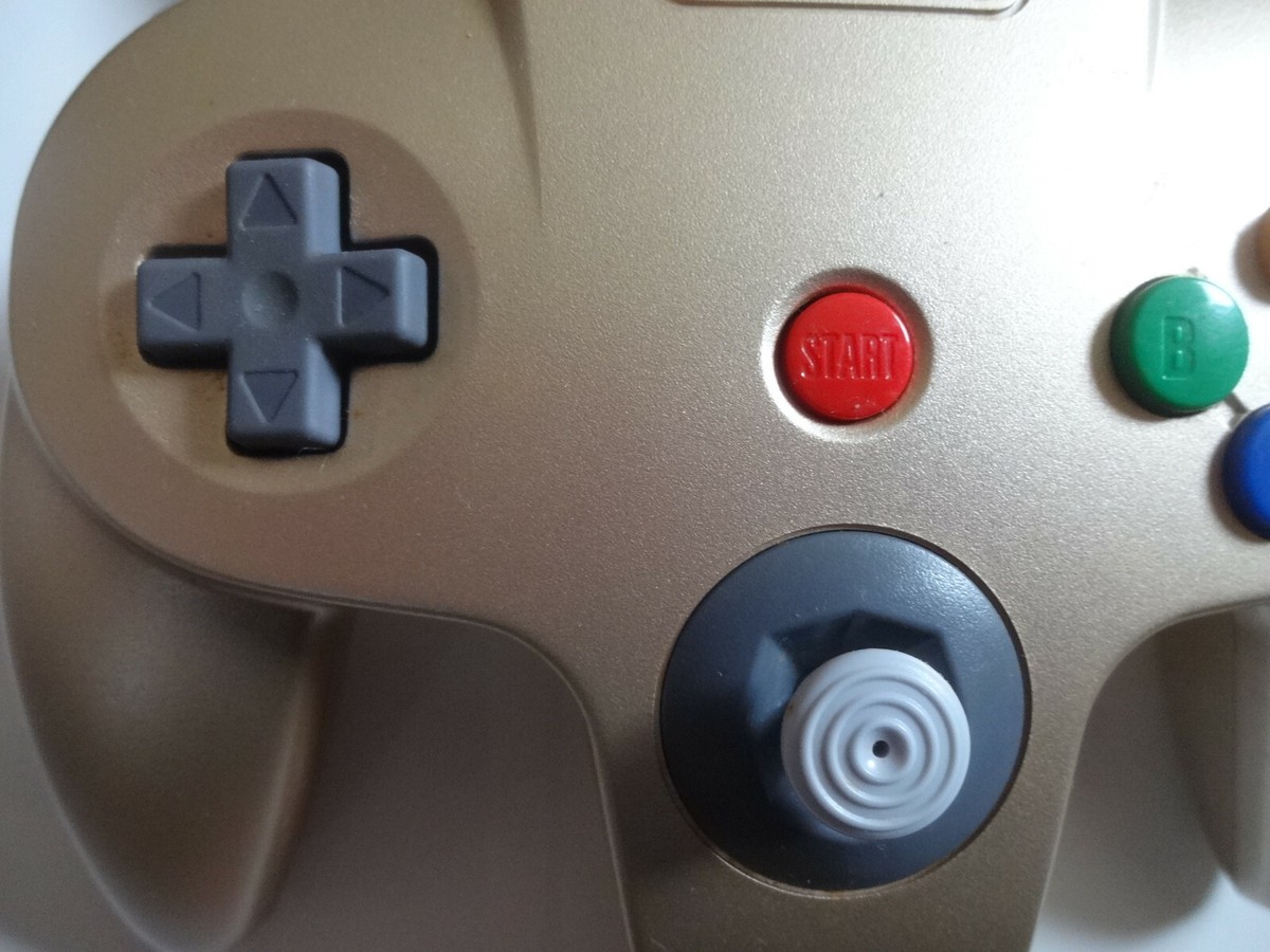 Nintendo 64 CONTROLLER Bros Color Is Gold NUS-005 Official w