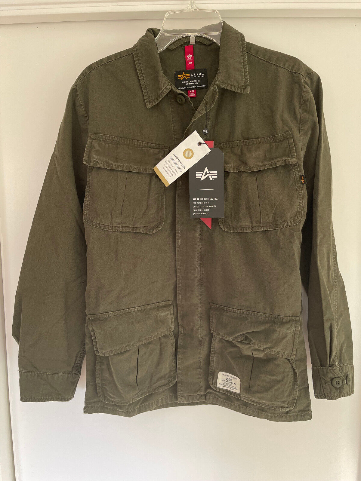 Alpha Industries Jungle Fatigue Men Shirt Jacket U.S Army Dark Green  MSJ52000C1 | eBay