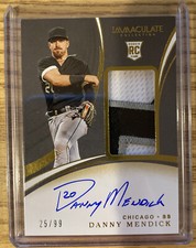 2020 Immaculate DANNY MENDICK Rookie Patch Autographs #121 25/99 WHITE SOX