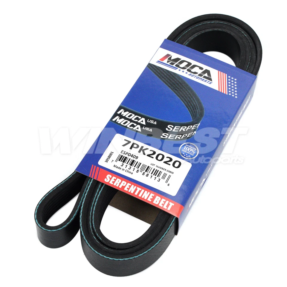 7PK2020 змеевик ремень подходит 2008-2013 Nissan 370Z Infiniti G37 EX37 2010-13 M37 - Изображение 3 из 4