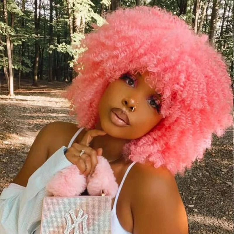 Natural looking afro online wigs