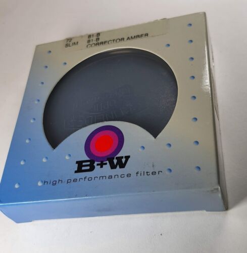 B+W 72mm 81B Color Conversion Coated Lens Filter ES-72 Warming New Old Stock - Picture 1 of 9