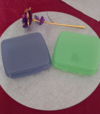   Tupperware Sandwichbox Brotdose Schule Büro 2 Dosen blau u grün Neu/Ovp  