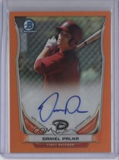 2014 Bowman Chrome Prospect Orange Refractor 17/25 Daniel Palka Auto 0nr3