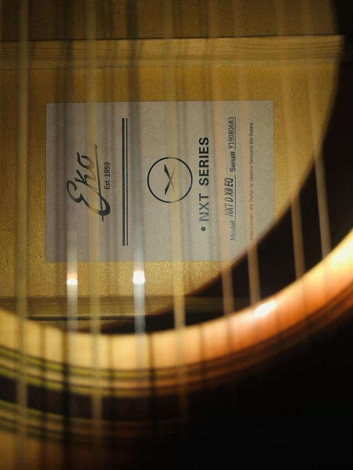 EKO NXT Series 12 String Acoustic-Electric Guitar - Image 4 of 4