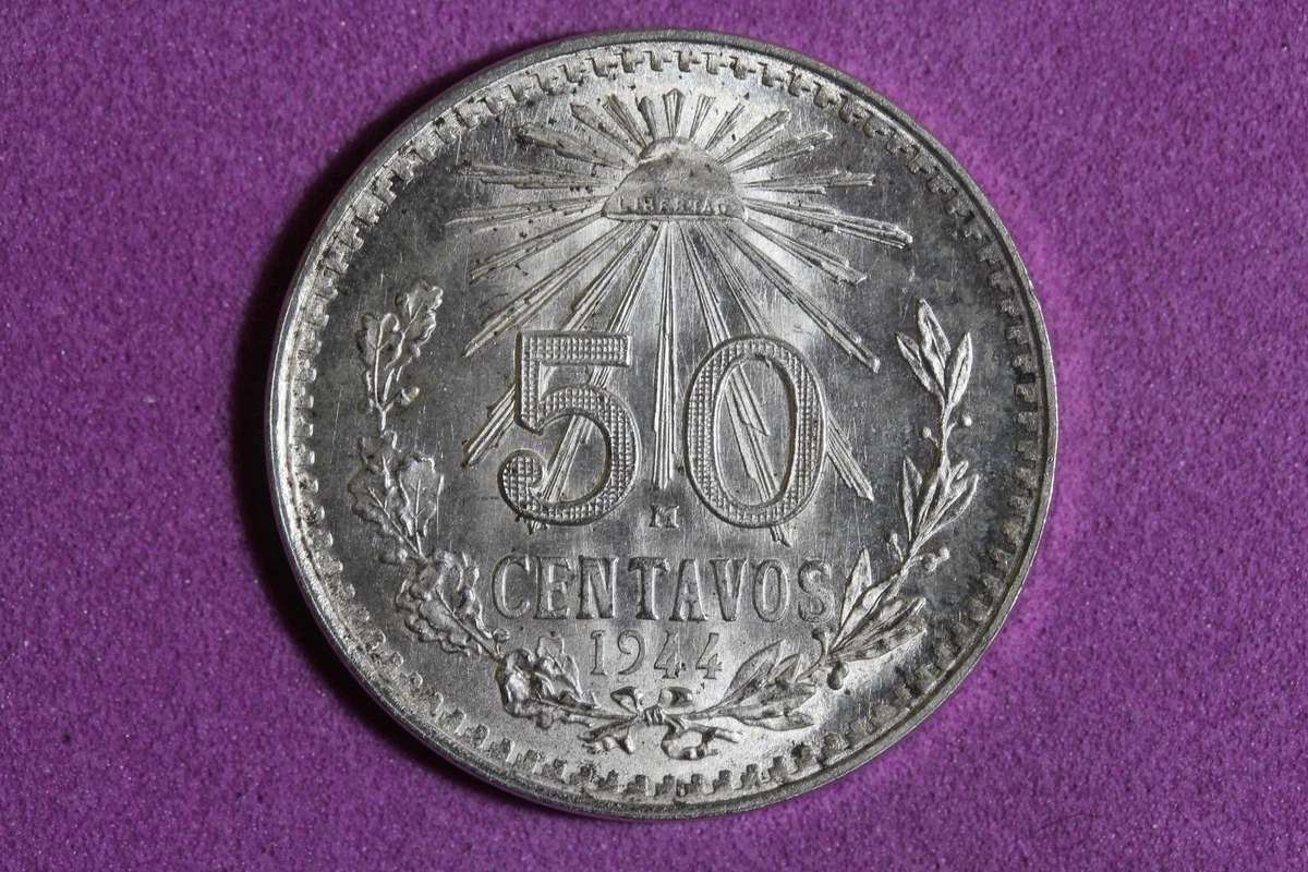 50 Centavos Silver 1944 Year Mexican Coins (1905-Now) for sale | eBay