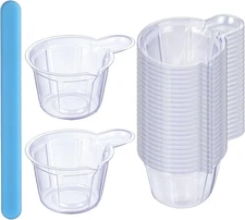 100Pcs 40ml Disposable Resin Mixing Cups with Silicone Stir Stick