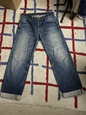 Vintage 1980s 40s Lee Riders Denim Jeans Selvedge 34x30