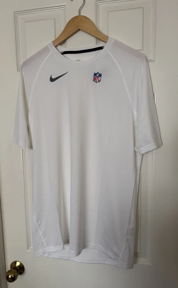 Nike Pro Hombres Grande NFL ON FIELD Dri-FIT Acanalado Blanco Camisa de Fútbol CW6294-100 Foto 3 de 4